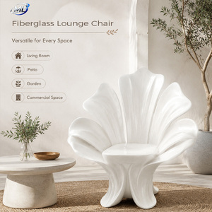 White Shell Accent Chair Sculptural Lounge Seat Modern Living Room Patio Leisure Furniture - Product Image 5