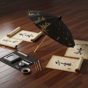 Straight Pole <b>Umbrella</b> with 16 Ribs for Enhanced Wind Resistance and Reinforced Shading Function - Product Image 3