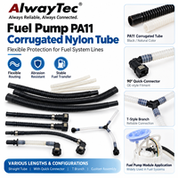 Tuyau de carburant en nylon ondulé PA11 avec connecteur rapide pour l'assemblage du module de pompe à carburant intégré au réservoir automobile