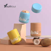 CYA Vente en gros de flacons en verre givré pour crème, 30 ml, 50 ml, 100 ml, flacon pompe pour lotion, flacon sans air pour soins de la peau