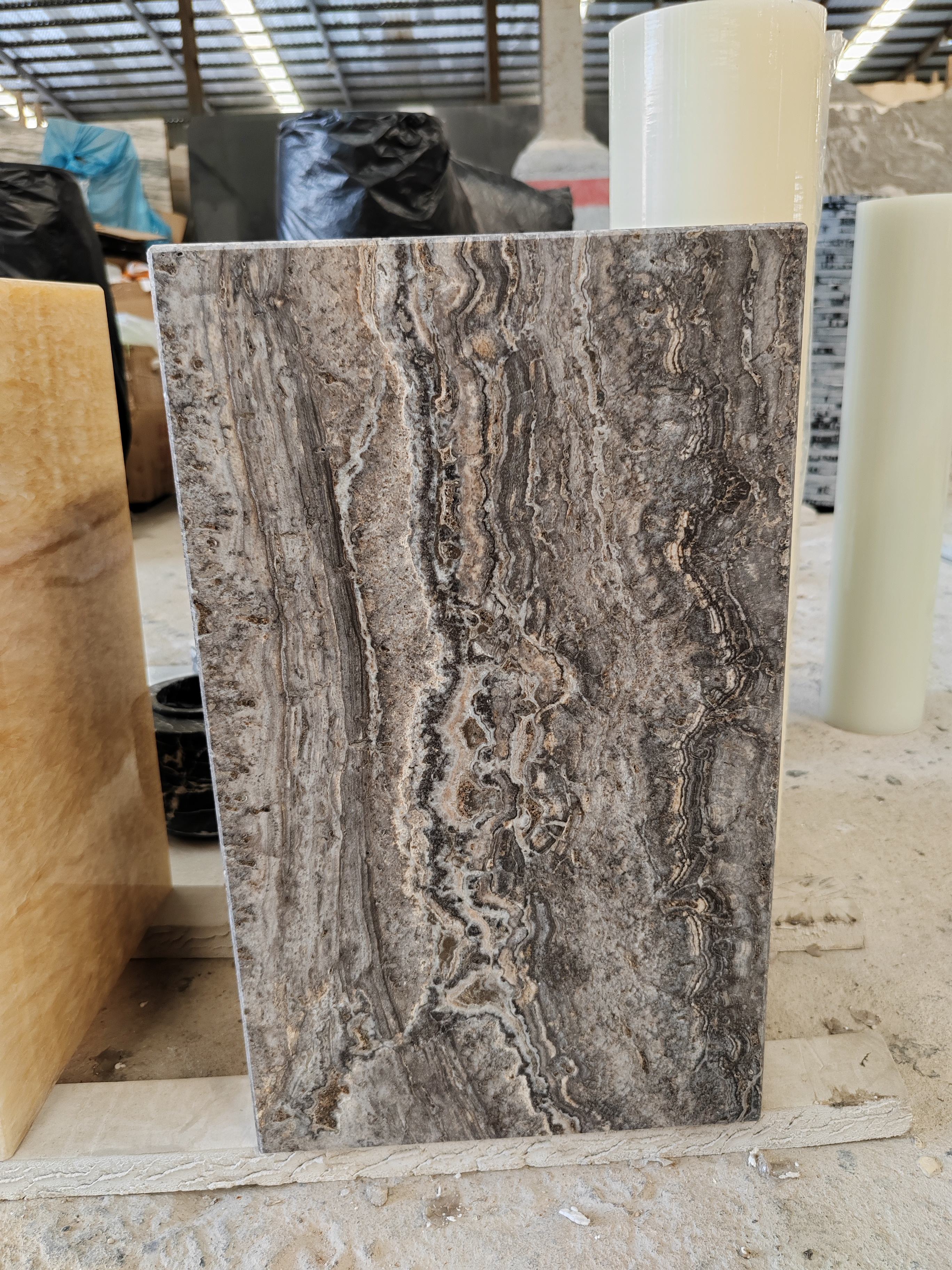 Slivery Grey Travertine