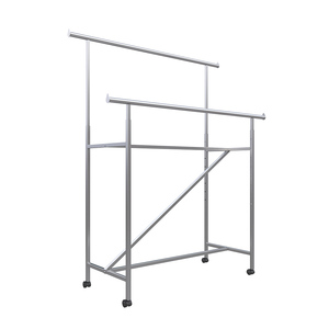Accesorios de tienda minorista de ropa estante de acero Altura ajustable en forma de H soporte de exhibición de ropa para tienda - Product Image 5