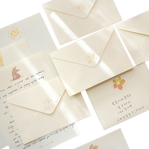 Phong bì, thư và giấy được thiết lập với ý nghĩa nâng cao dập vàng để gửi Thiệp sinh nhật cho bạn bè - Product Image 1