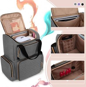 Free Sample Nail Polish Organizer (<b>Backpack</b> Version) Holds 70 Bottles and a Nail Lamp, Travel Nail Polish <b>Bag</b> with <b>Tools</b> - Product Image 2