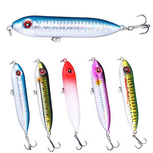 Leurre de pêche artificiel HOWELL 10cm 12g ABS, leurres de pêche à la ligne pour poissons d'eau salée et bar, pêche en bateau et pêche sur glace - Product Image 1