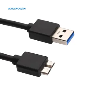 USB3.0公到USB3.0微型B公电缆，用于硬盘1m微型USB 3.0数据电缆