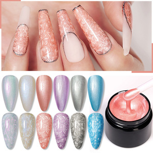 Vernis à ongles en gel en gros, paillettes de coquille de perle, paillettes scintillantes, aurora nacrée, paillettes fines populaires, gel UV pour <span class=keywords><strong>manucure</strong></span> en salon - Product Image 1