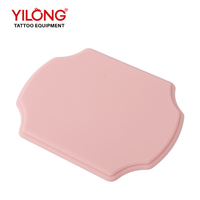 Yilong Peau d'entraînement en silicone pur à 100% en forme de cœur, vierge, pour tatouage, microblading et maquillage, épaisseur 15,62 mm, pratique