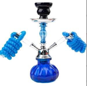 Usa Mairun USA 823 Pink <b>Plastic</b> Durable Portable <b>Mirror</b> Mini Hookah Set LED Lighting Eco-Friendly Design 2 Hoses Hookah Bowl - Product Image 6