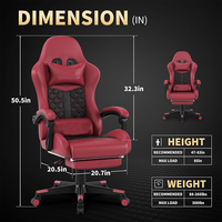 Chaise de jeu promotionnelle OEM, chaise de bureau ergonomique en cuir PU pour le jeu sur ordinateur et le travail