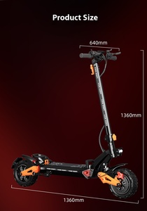 Scooter Eléctrico de Tres Ruedas para Adultos, Motor sin Escobillas, Frenos de Disco Hidráulicos de Litio, Diseño Plegable, Capacidad de 150 kg, 65 km/h, H9 de Alta Velocidad - Product Image 6