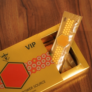 Boîte à tiroir coulissante VIP de haute qualité pour l'amélioration sexuelle masculine, Royal Honey Pack VIP, avec revêtement UV et gaufrage cadeau, OEM - Product Image 4
