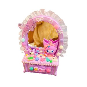Mesa de tocador de cartón con espejo y pegamento cremoso para manualidades DIY para niños de 4 a 6 años, material plástico - Product Image 5