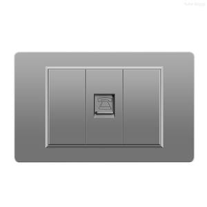 Panel de enchufes de pared para TV por cable, PC industrial, ordenador, satélite, con interruptor - Product Image 1