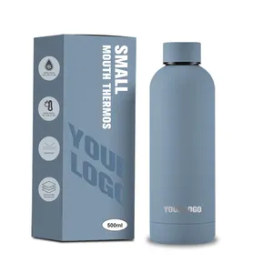 Bouteille en acier inoxydable à double paroi isolée de 500 ml, écologique, avec logo personnalisé, pour le sport, le camping, les boissons chaudes/froides - Product Image 4