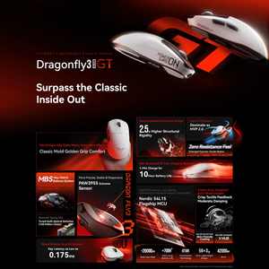 Ratón para Juegos VGN Dragonfly 3 <span class=keywords><strong>Master</strong></span> GT Tri-Mode PAW3955 Extreme Dual 8K 56g Ultraligero con Revestimiento de Hielo para Jugadores de FPS - Product Image 2