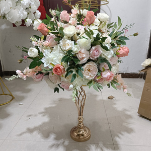 IFG nouveau conçu 50 cm blanc et rose fleur boule multicouche <span class=keywords><strong>Table</strong></span> <span class=keywords><strong>de</strong></span> mariage pièce maîtresse <span class=keywords><strong>pour</strong></span> Noël Pâques retour à l'école - Product Image 2
