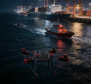 Drone Prosumer LA-800T pour l'éclairage portable en basse altitude et en zones polaires, avec éclairage intégré, 25000 unités d'éclairage, 60h de vol, télécommande - Product Image 5