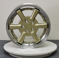 Neue Geruida Champagner-Gold Polierte Mehrspeichen-Schmiedefelgen aus 6061 T6 Aluminiumlegierung 12000T Gepresst TÜV JWL VIA S4-00059 18-24