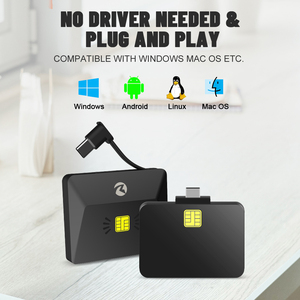 ZOWEETEK Type C <span class=keywords><strong>lecteur</strong></span> de <span class=keywords><strong>carte</strong></span> de crédit Mobile paiement USB C <span class=keywords><strong>lecteur</strong></span> de <span class=keywords><strong>carte</strong></span> EMV écrivain ISO 7816 <span class=keywords><strong>lecteur</strong></span> intelligent écrivain <span class=keywords><strong>carte</strong></span> à puce pour téléphone - Product Image 4