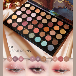 Venta al por mayor de maquillaje 12 colores de alta pigmentación paleta de sombras de ojos brillo de alta calidad logotipo personalizado etiqueta privada paleta de sombras de ojos - Product Image 6
