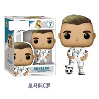 Figurine POP Cristiano Ronaldo, figurine de football tridimensionnelle de dessin animé CR7, ensemble de figurines, coffret cadeau commémoratif