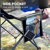 Chaise de camping et de pêche pliable portable de nouvelle conception, capacité de charge de 160 kg, chaise pliable d'extérieur