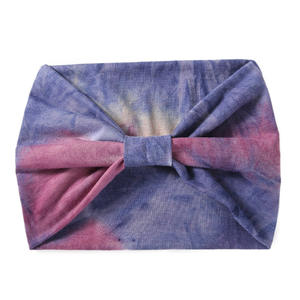 ربطة عنق أنيقة بوهو صبغ توربان واسعة للغاية عقدة مرنة مريحة للنساء رياضة ويوجا وأنيقة - Product Image 5