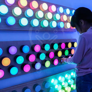Panneau de bouton de lumière sensorielle interactif pour enfants Panneau en bois changeant de couleur pour l'autisme, le développement sensoriel et les salles de thérapie - Product Image 4