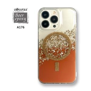 Aikusu Customizable Resin Epoxy Luxury Aesthetic Fancy <b>Phone</b> Cover Bling Glitter <b>Phone</b> Case <b>for</b> IPhone15 14 13 Pro Max - Product Image 1
