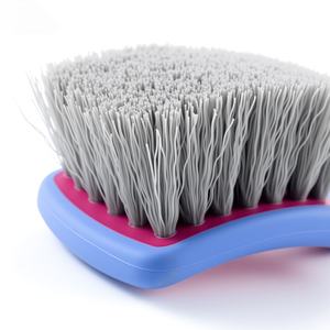 Brosse de detailing compacte pour jantes de <span class=keywords><strong>voiture</strong></span> TB-PRO003, poils ondulés coupés, design contrastant bleu-rose pour espaces restreints - Product Image 2