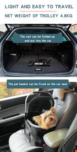 Горячая распродажа: Уличная коляска для собак Mamago S700 из серой ткани Оксфорд, портативная, на 4 колесах, из алюминиевого сплава, разборная, для путешествий, от производителя - Product Image 4