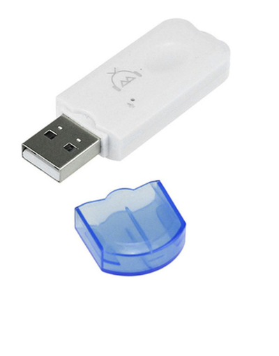 USB VT Receiver with Small Blue Cap 5.3 VT Audio Adapter for Car Computers, Speaker, Music Receiver