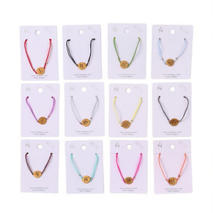 Stainless Steel Mixed <b>Gold</b> And Steel Cord Bracelet Fashion <b>String</b> Bracelets 12pcs Set Colorful Jewelry For Women Gift - Product Image 2