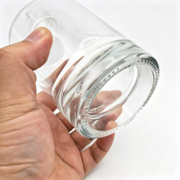 Vente en gros de bouteilles en verre transparent personnalisées de 375 ml pour le whisky et la vodka