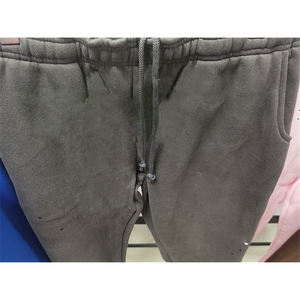 Großhandel Schwergewichtige Jogginghose mit Eigenem Logo, Mittlerer Bund, Flach, mit Kordelzug, Puff-Druck, Lässige Baumwoll-Hip-Hop-<span class=keywords><strong>Sweatpants</strong></span>, Herren-Sporthose - Product Image 2