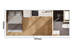 Casa Modulare Prefabbricata con Angoli Arrotondati, Angolo Relax per Amanti dei Libri, Cabina Mobile Resistente alle Intemperie, Casa Container da Strada - Product Image 3