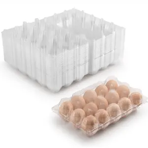 鸡蛋塑料透明鸡蛋托盘包装一次性15鸡蛋托盘塑料