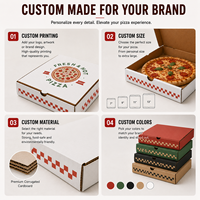 Emballages alimentaires écologiques en carton ondulé imprimés sur mesure, contenants pour restaurants, contenants pour la restauration rapide, boîtes à pizza