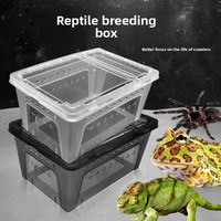 Boîte d'élevage de reptiles la plus vendue, terrarium pour tortues empilable, transmission lumineuse, perméable à l'air, boîte de reproduction portable pour animaux exotiques