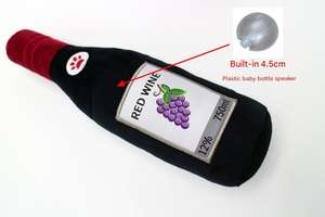 Yüksek Kaliteli 27cm Büyük Şarap Şişesi Köpek Oyuncağı Peluş Köpek Eğitim Oyuncağı Büyük Köpekler İçin Sesli Oyuncak - Product Image 5