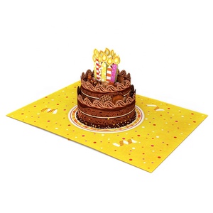 Tarjeta de felicitación de Feliz Cumpleaños de artesanía de papel memorable de Venta caliente con impresión offset producto de bajo precio - Product Image 2