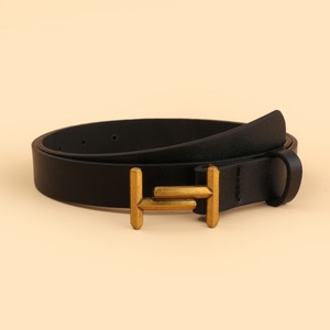 Nouvelle ceinture rétro en alliage avec boucle à ardillon pour femme, style haut de gamme, passe-partout, pour jeans, décorative, pour cheveux lisses, 105 cm - Product Image 1