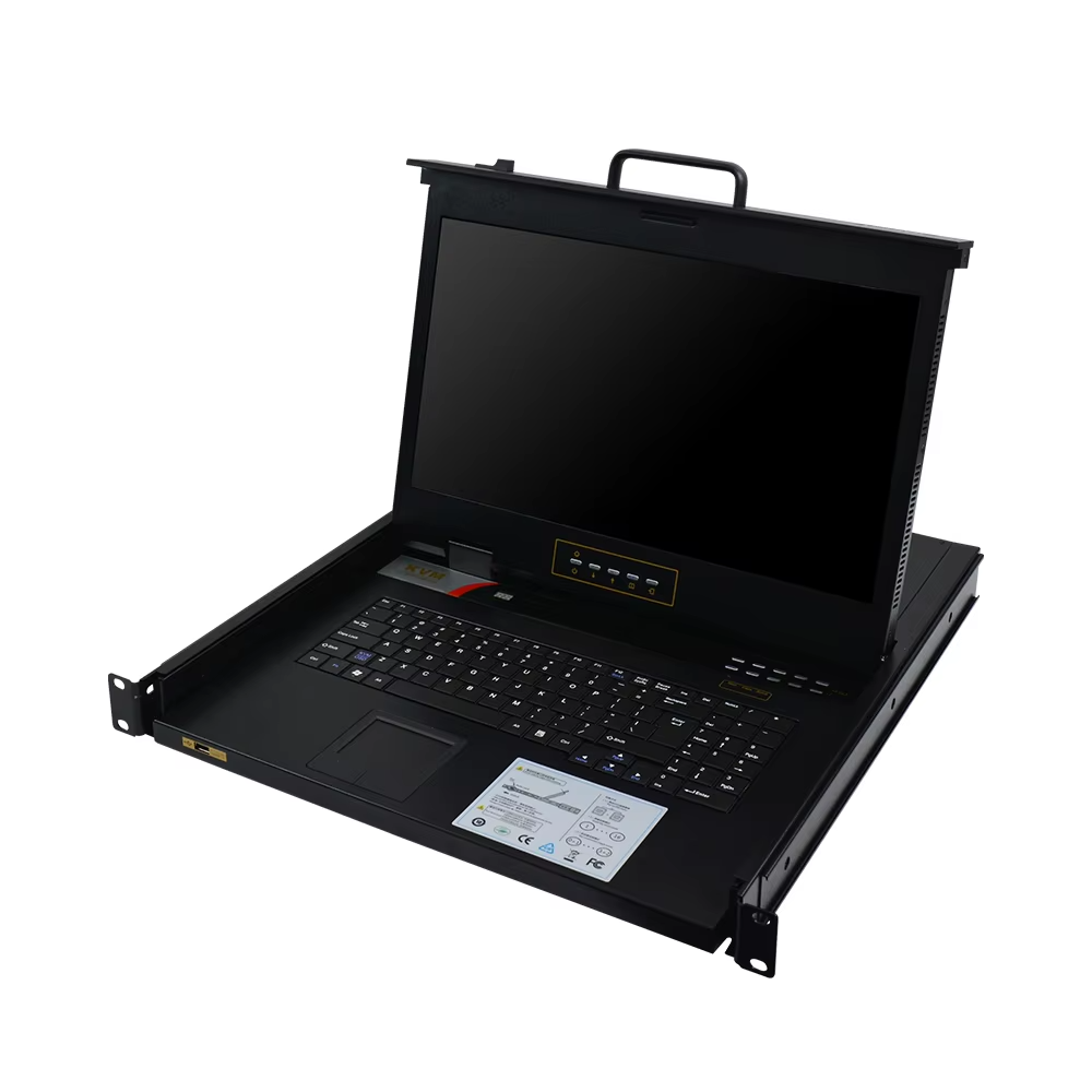 1U Rack Mount Drawers Console Hotkey OSD Control 4 8 16 Port 1080p HD ...