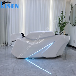 Fauteuil de massage automatique Kisen, lit de shampoing, massage corporel complet 3/4D pour personnes corpulentes avec lumière LED - Product Image 4