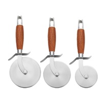 Rouleau à pizza en acier inoxydable, couteau rond coupe-croûte coupe-pizza, outils spéciaux pour hôtel et maison, lame commerciale 430