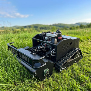 Livraison Gratuite Tondeuse Robot Diesel Industrielle Rechargeable à Largeur de Coupe Géante de 1000 mm, Télécommandée, avec Double Arrêt d'Urgence et Tondeuse à Fléaux - Product Image 1