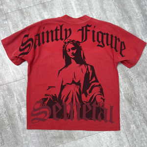 Vintage personnalisé imprimé hommes chemise décontractée personnalisé surdimensionné Streetwear graphique T-shirt unisexe Boxy plaine coton t-shirt - Product Image 4