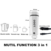 Ketel listrik portabel MINI 350ml, ketel pemanas portabel, Mug termal, Ketel teh, desain mobil Kemah