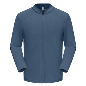 Veste pull polaire extérieure légère pour hommes avec col montant respirant grande taille pour la saison d'automne - Product Image 1